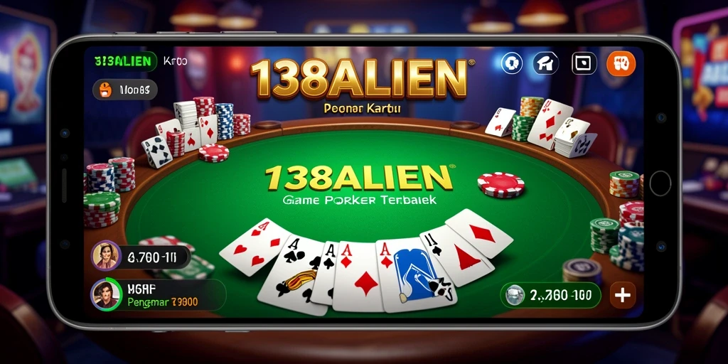 Tampilan menarik gameplay Poker di 138ALIEN.