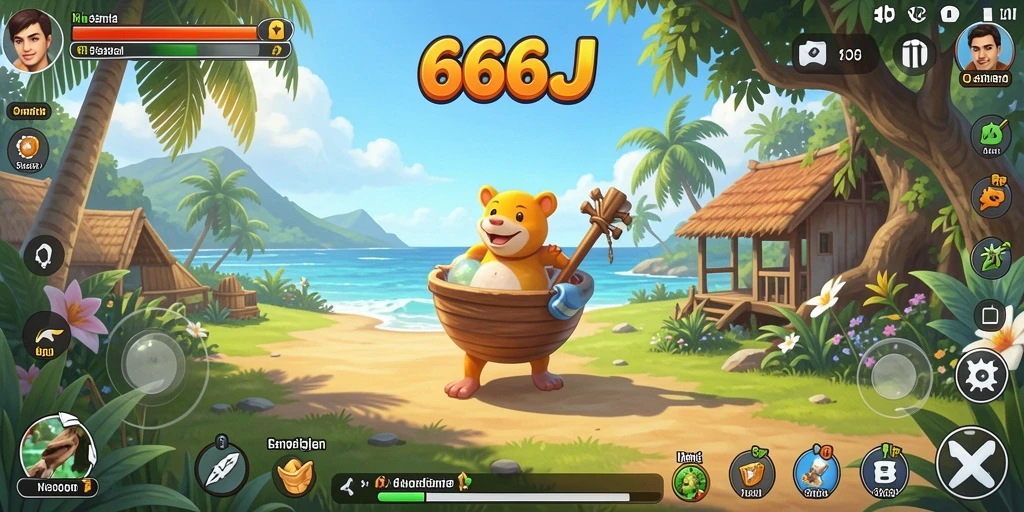 Screenshot menampilkan gameplay seru dalam 666J.