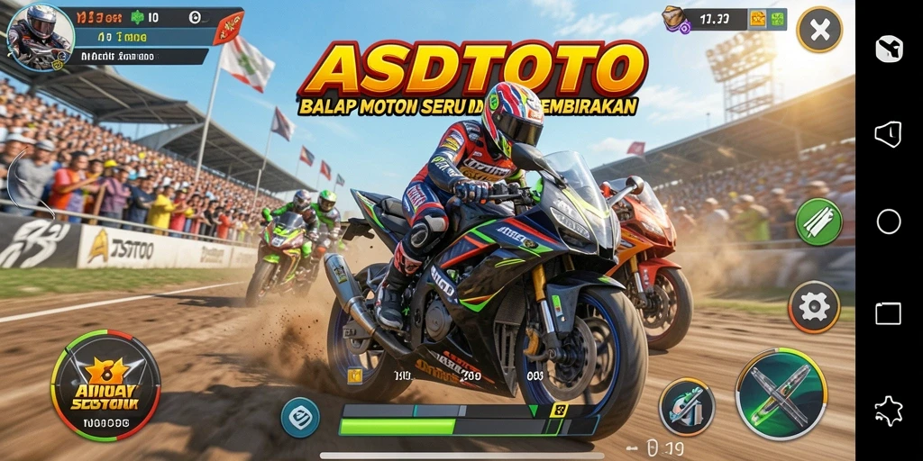 Gameplay balap motor yang mendebarkan dari ASDTOTO, tunjukkan skill Anda!
