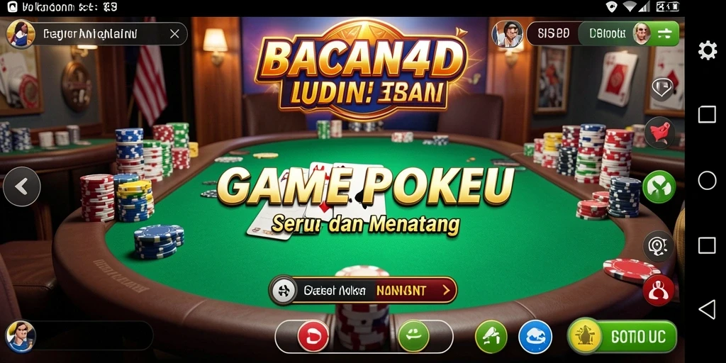 Tampilan gameplay Poker yang seru dan menarik di BACAN4D.