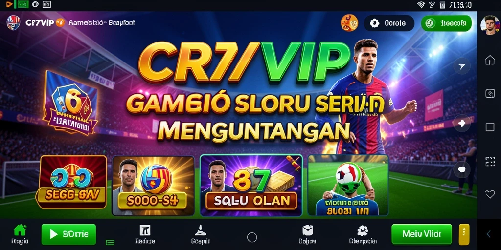 Screenshot utama CR7VIP menampilkan gameplay Slot yang menegangkan.