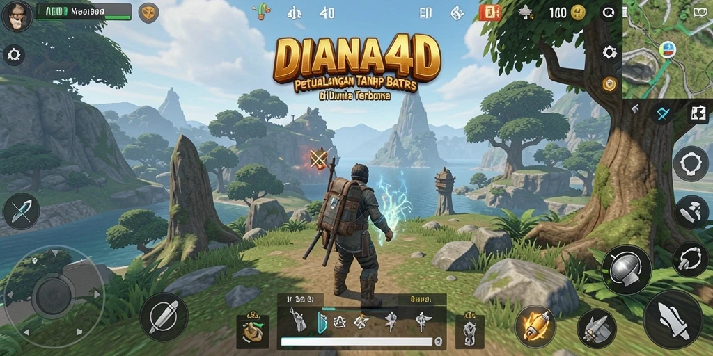 Gameplay seru dalam dunia terbuka DIANA4D yang menakjubkan.