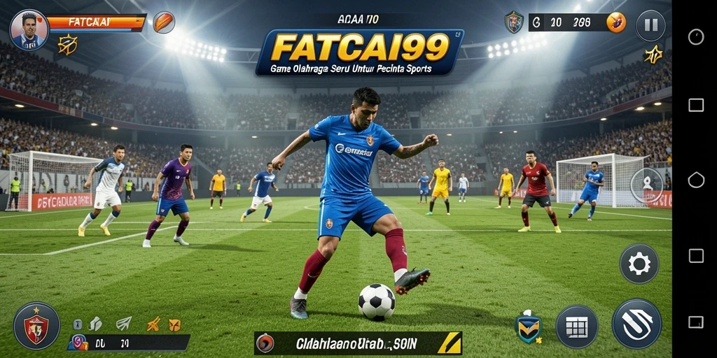 Tampilan gameplay seru FATCAI99 dengan aksi olahraga yang mendebarkan.