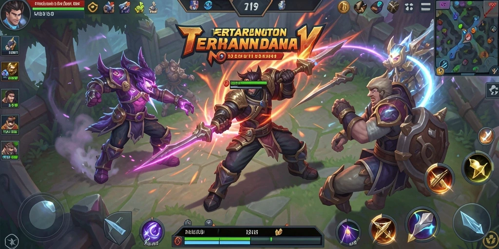 Tangkapan layar H89 menampilkan aksi intens pertarungan MOBA.