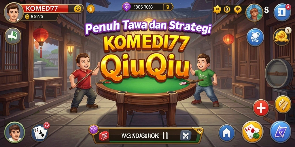 Screenshot gameplay QiuQiu KOMEDI77 yang seru dan menghibur.