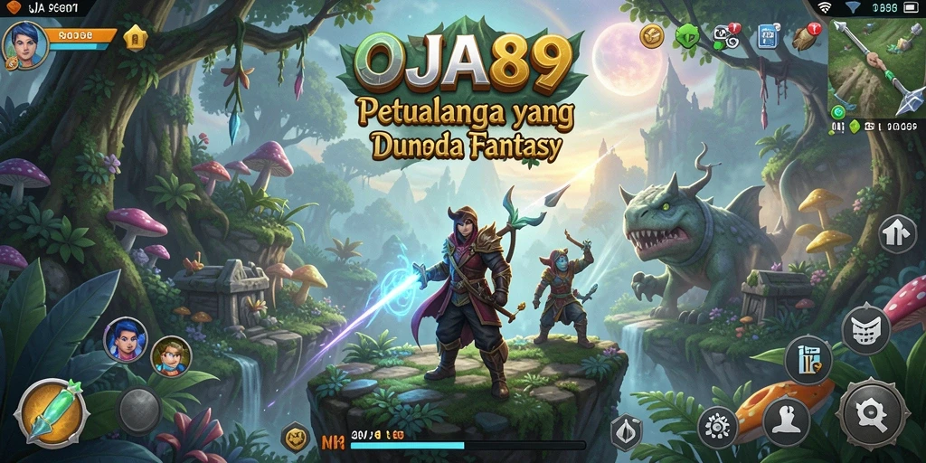 Screenshot utama OJA89 menampilkan aksi seru dalam permainan petualangan.