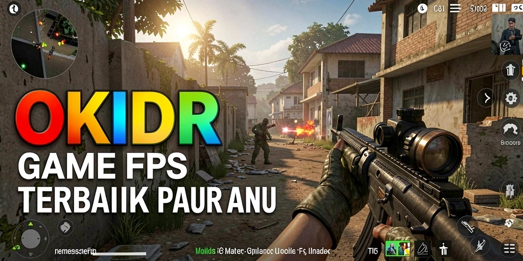 Gameplay seru OKIDR dengan aksi tembak-menembak yang mendebarkan.