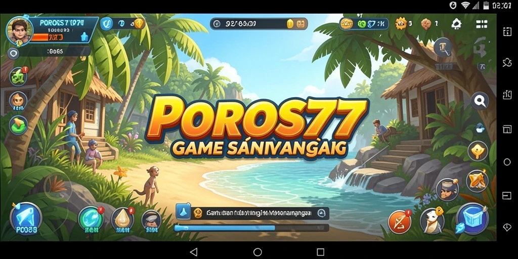 Tampilan gameplay POROS77 yang seru dan menarik.