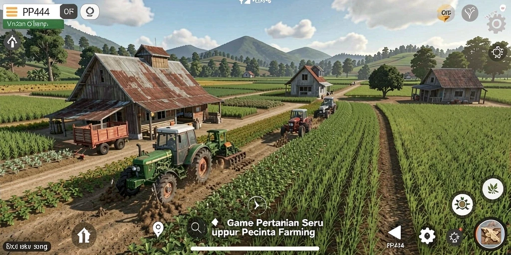 Gameplay menarik PP444 dengan berbagai aktivitas bertani.