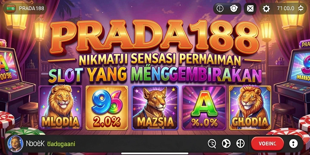 Tampilan menarik dari gameplay PRADA188 dengan aksi slot yang mendebarkan.