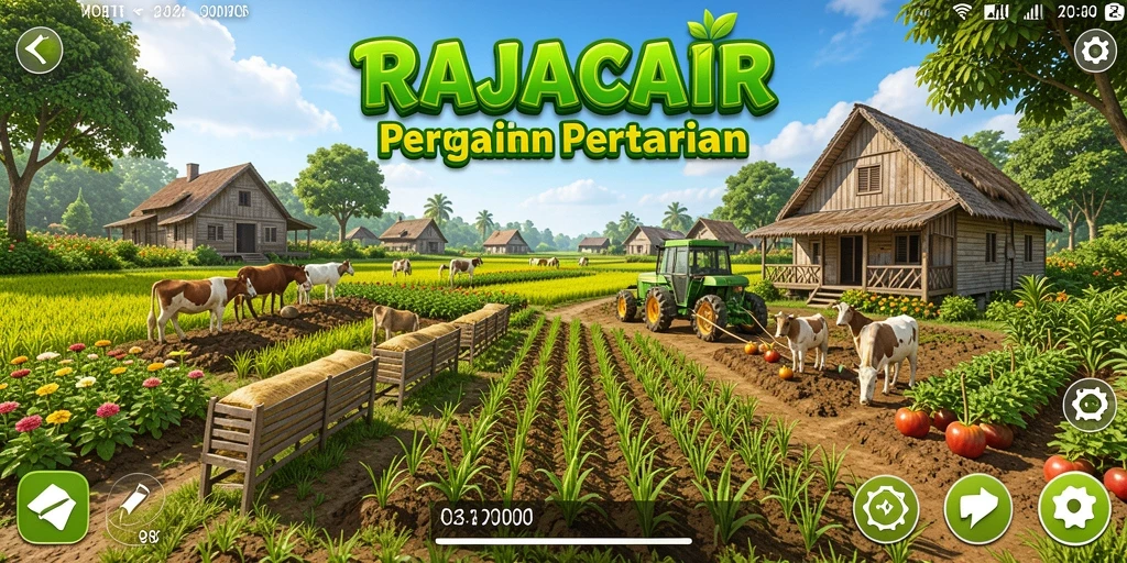 Tampilan gameplay menarik dari RAJACAIR saat bercocok tanam.
