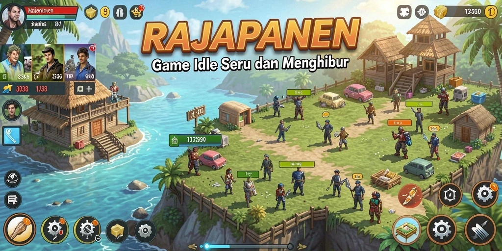 Tampilan gameplay RAJAPANEN yang menarik dan penuh warna.