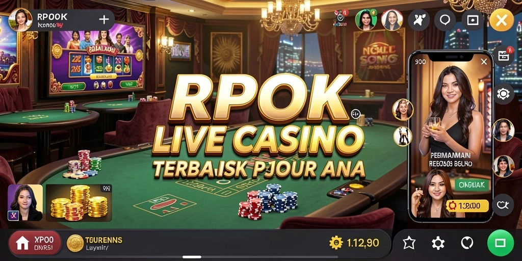 Tampilan gameplay RPOK yang menarik dan mendebarkan di Live Casino.