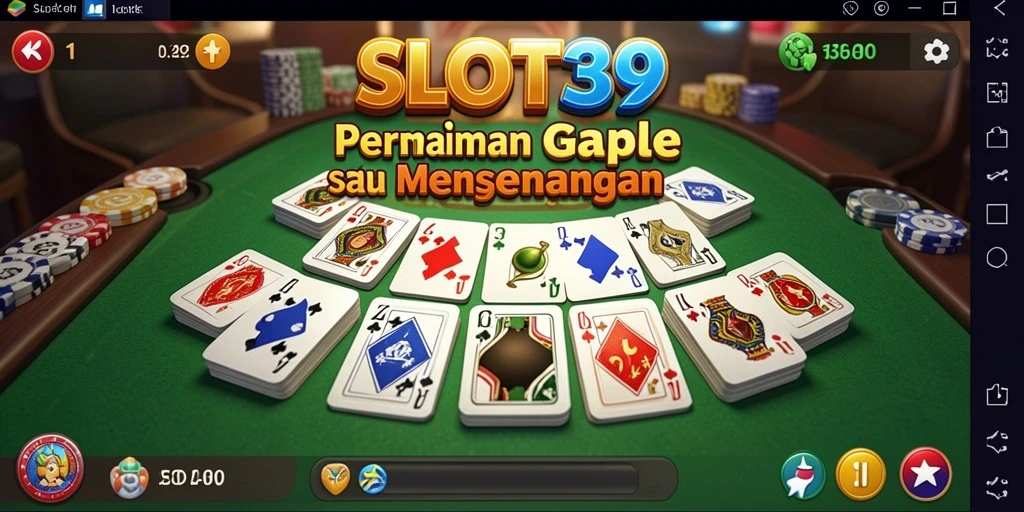 Screenshot game SLOT39 menampilkan keseruan bermain Gaple.